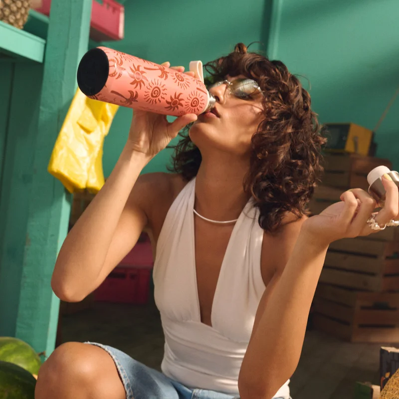 Burga Water Bottle Ipanema 500ml Burga Water Bottle. Keep Your Drinks At The Perfect Temperature And Your Style Impeccable, Whether At The Gym, Office, Or Outdoors (Ipanema) (500 Ml)  | Best Price UAE